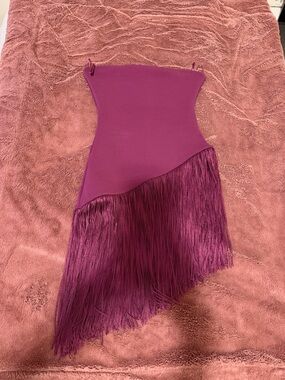 Zara Women's Fringed Stretch Bandeau Top